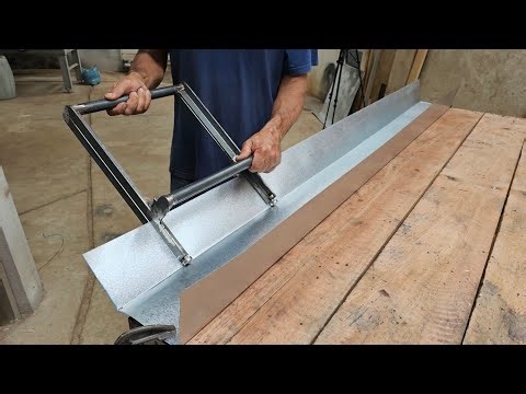 How to make a homemade gutter bender.