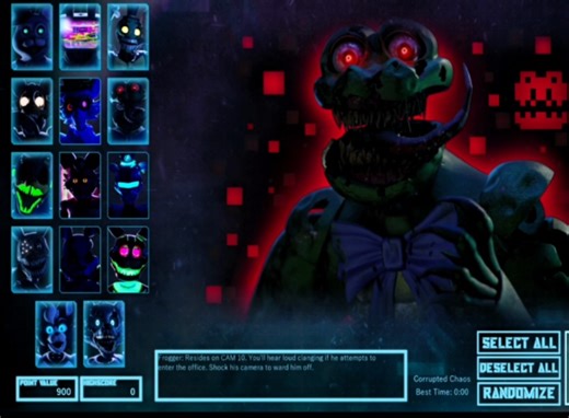 fnaf同人Corrupted Purgatory 900分记录