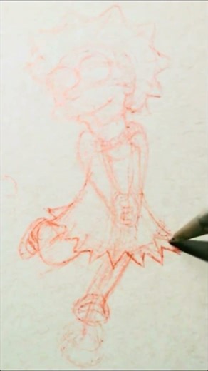 Lisa Simpson!#drawing #art #sketch #artist #cartoon #shorts #trending #simpsons