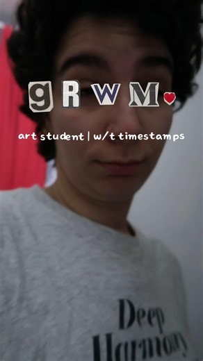 GRWM : art student morning routine 🏃‍♀️✨️🪡 #sophiastudies #grwmforschool #minivlog