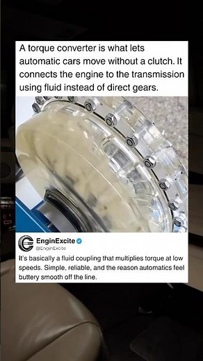 Torque Converter - The Secret Behind Smooth Automatic Cars #car #automobile