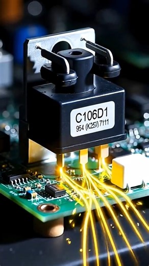 Thyristor SCR Kya Hai Aur Kaise Kaam Karta Hai? ⚡ Explained in 30 second #cartun100day