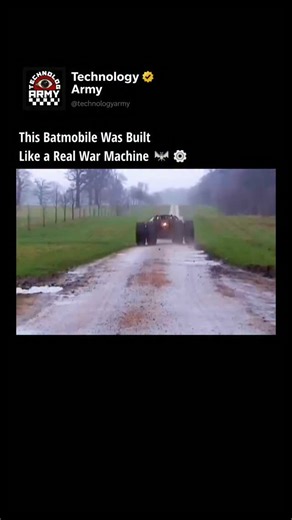 TechnologyARMY on Instagram: "Christopher Nolan didn’t want a sci-fi prop — he wanted a real, militarized vehicle. 🦇🚗 For Batman Begins, Nolan and production designer Nathan Crowley reimagined the Batmobile as something that could actually exist. It started with rough garage-built models inspired by Lamborghinis, Humvees, and stealth aircraft, before becoming a 15-foot-long, 2.5-ton, fully drivable machine built from scratch in England. Stunt driver George Cottle pushed the car to its limits, 