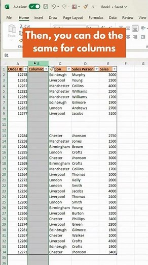 The Fastest Way to Insert Rows or Columns in Excel