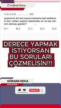 Bu Soruyu Çözebilen Matematikçidir! 🧠| Z'orijinal Soru