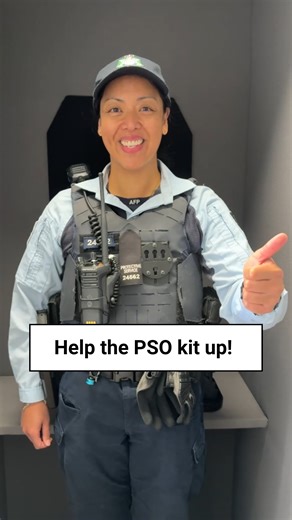 It’s time for AFP Protective Service Officer (PSO) Leora to kit up for her shift. Move your thumb to the beat to help get her ready! Leora is one of the PSOs who protect Australia's largest naval base at HMAS Stirling, just south of Perth. AFP PSOs are the first responders to criminal and national security threats on the Defence base. They provide a range of specialist skills including maritime, short barrel rifle, drone detection, rapid response, bomb appraisal and public order management, as w