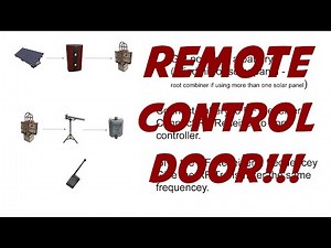 RUST: ELECTRICITY: REMOTE CONTROL DOOR! (How to make a remote-controlled door in Rust)
