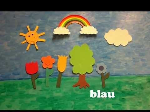 deutsches Kinderlied: Meine Lieblingsfarbe - German children's song to learn colours