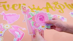 Fullhawl Four Ever a Princess Birthday Decorations Princess 4th Birthday Banner Paper Glitter Gold Pink Castle Crown Carriage Garland for 4 Years Old Girl Photo Booth Props Backdrop Decor Supplies