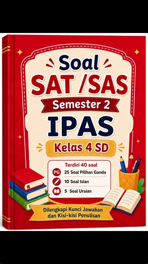 Soal Sumatif Akhir Semester 2 Ipas kelas 4 sd. #sumatifakhirsemester #soalsas #soalulangan #ipas #soalkelas4