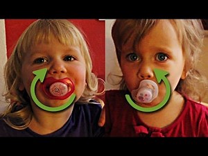Funny Twins Turning Baby Pacifier in Mouth Competition - cute twins babies, funny baby video