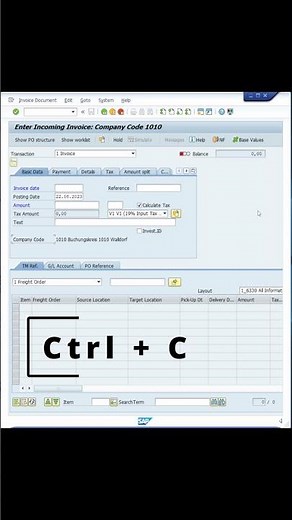 Select and Copy Information in SAP GUI #shorts #sap #sapgui #copy #tips