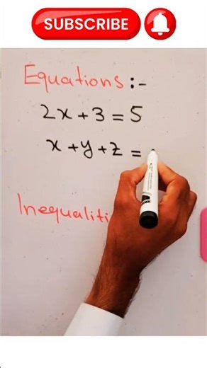 Identify Any Math Expression in 1 Second! #equations #inequalities #mathshorts