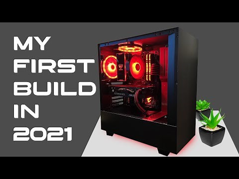 My First PC Build in 2021 | NZXT H510 Red and Black Build