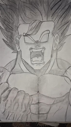 wait for the end goku screaming sketch #drawing #character #art #ytshorts #goku#dragonballdrawing