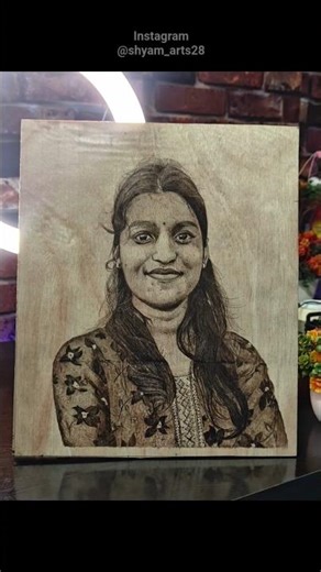 Wood burning magic 🔥✨🪵 #shorts #youtubeshorts ##Pyrography, #WoodArt