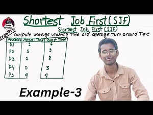 Shortest Job First(SJF) Example-3 || Process Management || #operatingsystem