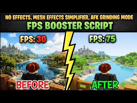RenderLite V3 🔥 INSANE FPS BOOST Roblox Script (NO LAG, REMOVE EFFECTS, SIMPLIFY MESH EFFECT & MORE)