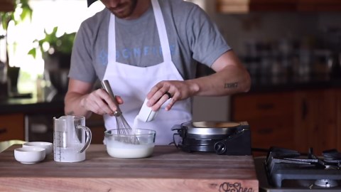 Crispy Waffle Ice Cream Sandwich