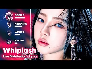 aespa - Whiplash (Line Distribution + Lyrics Karaoke) PATREON REQUESTED
