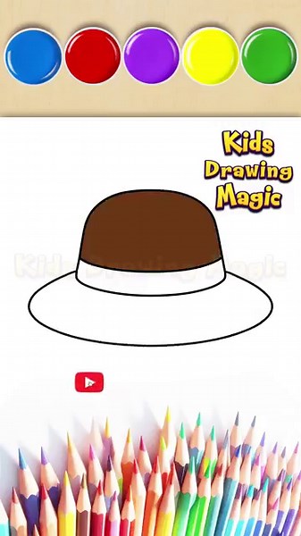 🎩 Easy Hat Drawing ✏️ || Quick & Easy Drawing || Hat Drawing Tutorial 👒 Simple & Fun ✍️