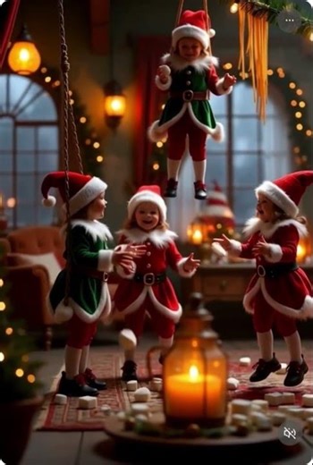 Elves Marshmallow Fight #christmas #christmascomedy #christmaselves #christmasjokes