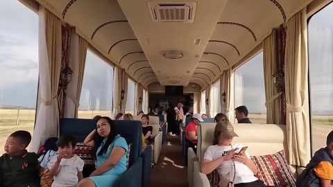 Kyrgyzstan's Homemade LUXURY PANORAMIC Train (WOW!)