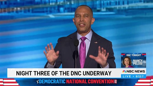 Donald Trump is like an old boyfriend who you broke up with but he just won't go away," Rep. Hakeem Jeffries says. "Bro, we broke up with you for a reason." | NBC News