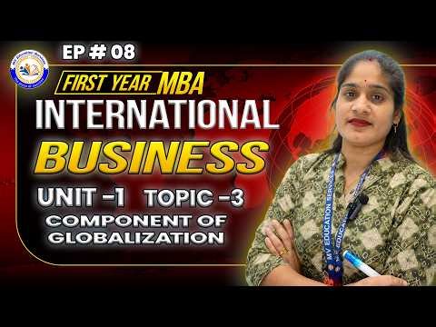 📘 Components of Globalization | International Business | MBA First Year | Unit 1 (Topic 3)
