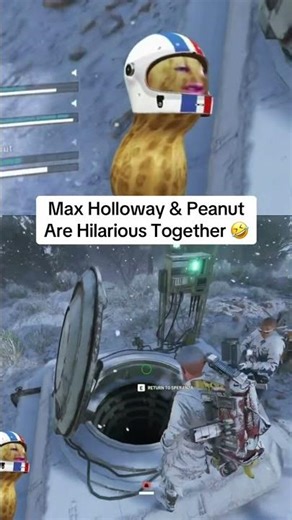 Max Holloway x Peanut was what we needed 🤣