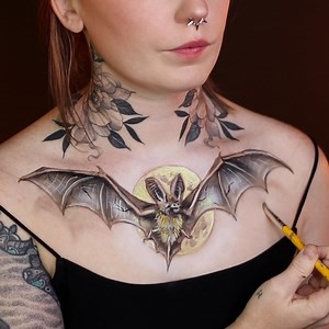 44K views · 4.2K reactions | Check out my bat makeup illusion. | Jo Steel | Facebook