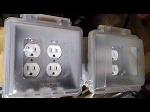 Simple power distribution panel for generators.