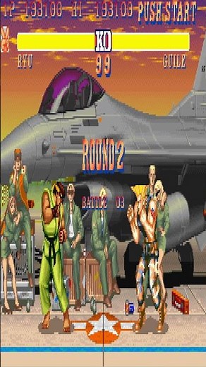 Street Fighter II best match Ryu vs Guile