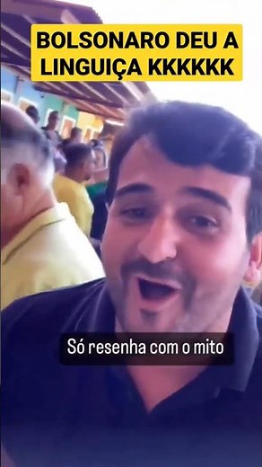 Bolsonaro com a linguiça. #bolsonaro
