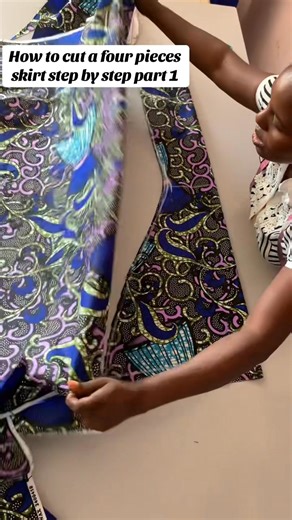 35K views · 1.4K reactions | How to cut 4 pieces skirt step by step tutorial method 1 Part 1 Please don’t forget to like , comment, share and follow for more details tutorial #stepbystep #sewingtutorial #cuttingandsewingtutoria #fashiontutor | Tella Nifemi | Facebook