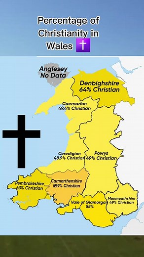 Christianity in Wales. #wales #uk #Christianity #✝️ #✝️❤️ #powys #cardiff #swansea #mapping