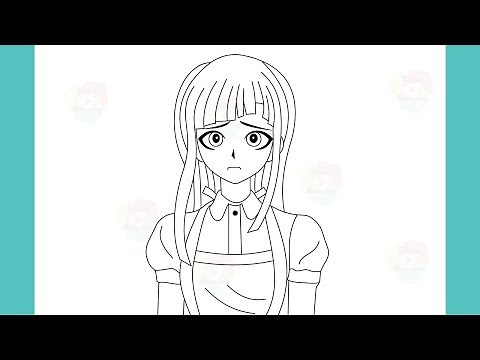 How to Draw Mikan Tsumiki from Danganronpa Step By Step Drawing