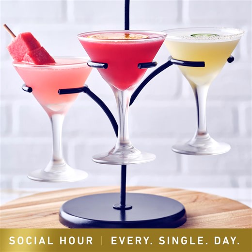 Join us for Social Hour! Relax and unwind with irresistible cocktails starting at $7 and exciting menu items, available every single day. | Bonefish Grill