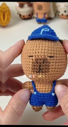 obsessed with crocheting capybaras! ✨ l easy and quick capybara amigurumi l crochet for beginners 💓