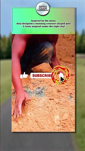 🌟 They Built a Moon Shaped Pool!