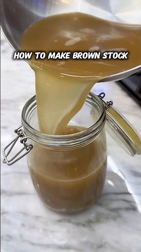 My Baby teaching you how to make brown stock from scratch 😆