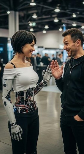 Guy Tries Out the Newest Girlfriend Robot at First Date Surprise #robotics #AI #dating