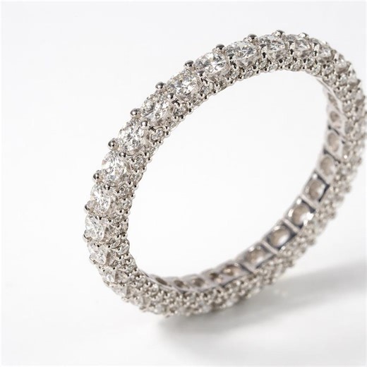 Natural Diamond Eternity 1.40ct Ring 8K Gold, GIA or HRD Cert, F SI Earth Mined Full Circular Band Wedding Gift for Her, Fine Jewelry Gift - Etsy