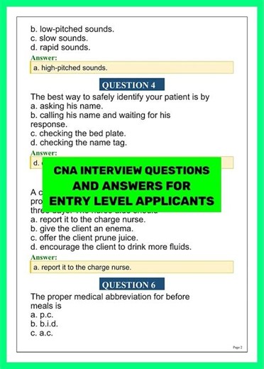 CNA Interview Questions and Answers 2026 | Entry-Level Applicant Interview Prep