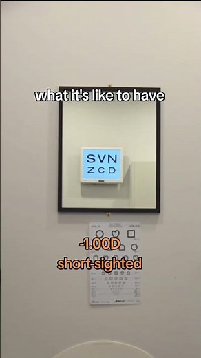 WHAT IT'S LIKE TO BE SHORT-SIGHTED (NEAR-SIGHTED)