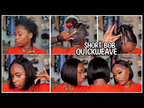 LEAVEOUT QUICKWEAVE BOB USING ONLY 1 BUNDLE! 😙| LAURASIA ANDREA HAIR