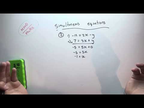 Simultaneous equations - gcse maths 