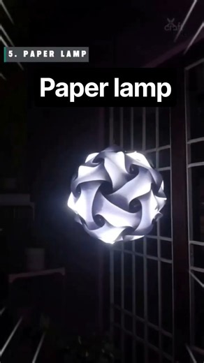 How to Make a DIY Paper Lamp | Easy 3D Origami Lampshade Tutorial