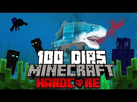 🌊SOBREVIVÍ 100 DIAS en un OCEANO en MINECRAFT HARDCORE (y ESTO es lo que PASÓ⚠️)