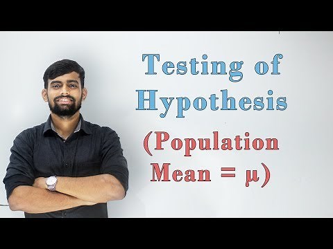 Testing of Hypothesis | Large sample test | z - Test | Engineering Maths 4 | [Lec 7]